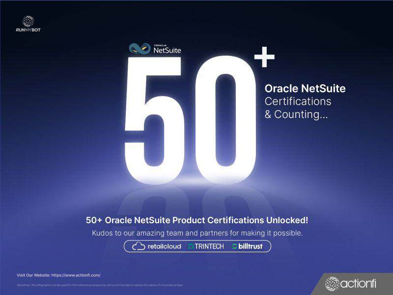 actionfi NetSuite Certifications