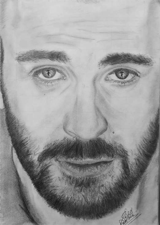 Chris Evans Pencil Portrait